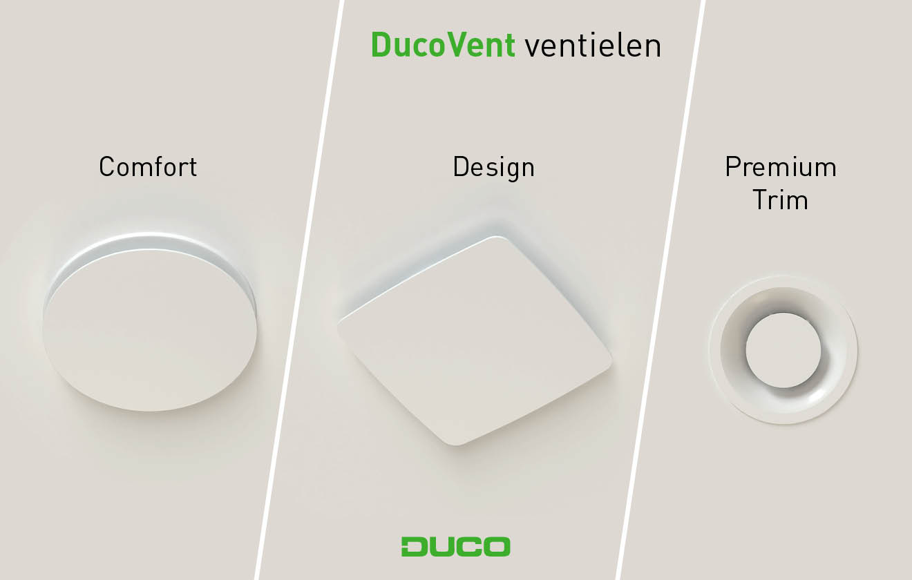 The DucoVent Family – stijlvolle toe- en afvoerventielen