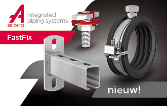 FastFix bevestigingsmateriaal nu verkrijgbaar via Aalberts integrated piping systems 